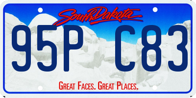 SD license plate 95PC83