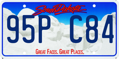 SD license plate 95PC84