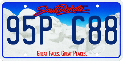 SD license plate 95PC88
