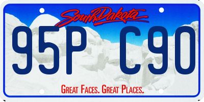 SD license plate 95PC90