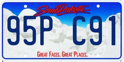 SD license plate 95PC91