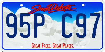 SD license plate 95PC97