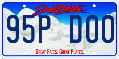 SD license plate 95PD00