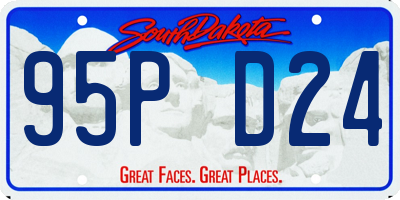 SD license plate 95PD24