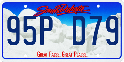 SD license plate 95PD79