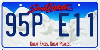 SD license plate 95PE11