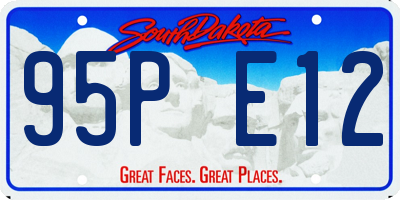 SD license plate 95PE12