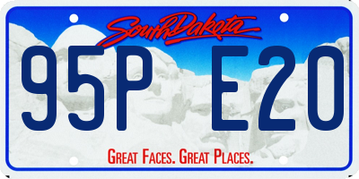 SD license plate 95PE20