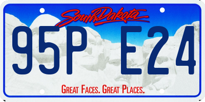 SD license plate 95PE24