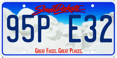 SD license plate 95PE32