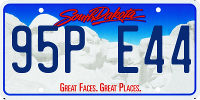 SD license plate 95PE44