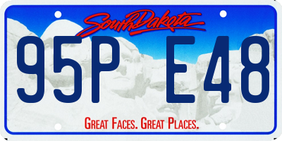 SD license plate 95PE48
