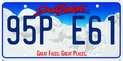 SD license plate 95PE61