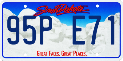 SD license plate 95PE71