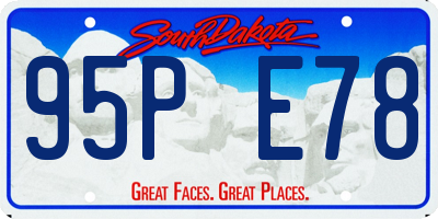 SD license plate 95PE78