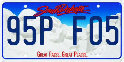 SD license plate 95PF05