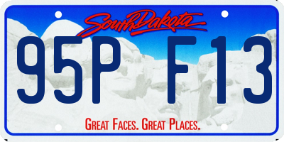 SD license plate 95PF13