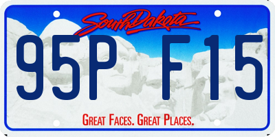 SD license plate 95PF15