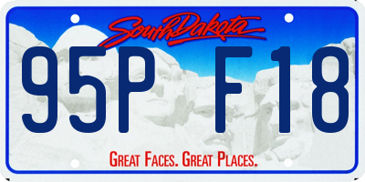 SD license plate 95PF18