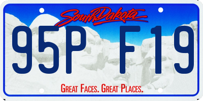 SD license plate 95PF19