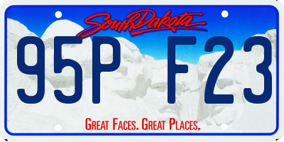 SD license plate 95PF23