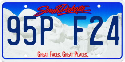 SD license plate 95PF24