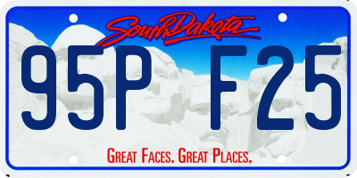 SD license plate 95PF25