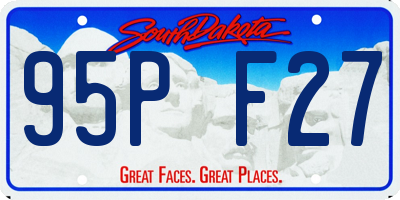 SD license plate 95PF27