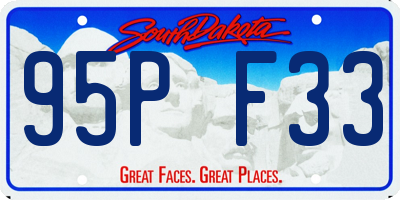 SD license plate 95PF33
