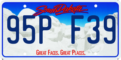 SD license plate 95PF39