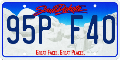 SD license plate 95PF40
