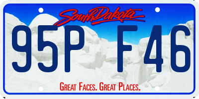 SD license plate 95PF46