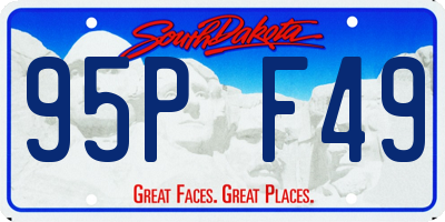 SD license plate 95PF49
