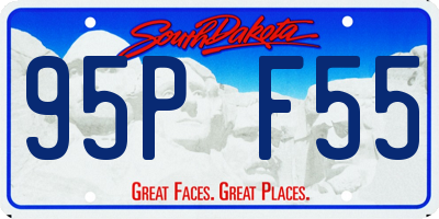 SD license plate 95PF55