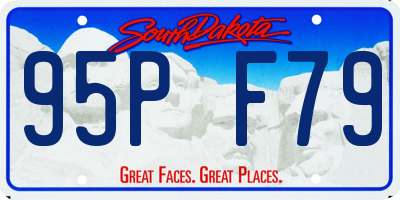 SD license plate 95PF79