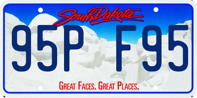 SD license plate 95PF95
