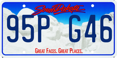 SD license plate 95PG46