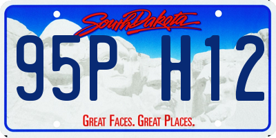 SD license plate 95PH12