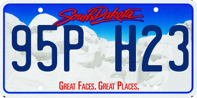 SD license plate 95PH23
