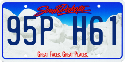 SD license plate 95PH61