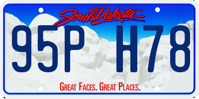 SD license plate 95PH78
