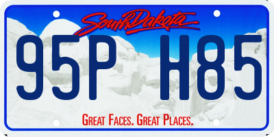 SD license plate 95PH85