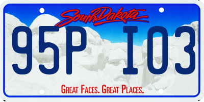 SD license plate 95PI03