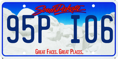SD license plate 95PI06
