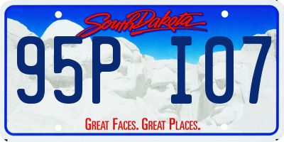 SD license plate 95PI07