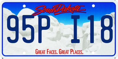 SD license plate 95PI18