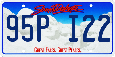 SD license plate 95PI22