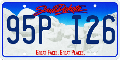 SD license plate 95PI26