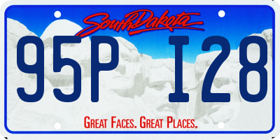 SD license plate 95PI28