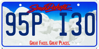 SD license plate 95PI30